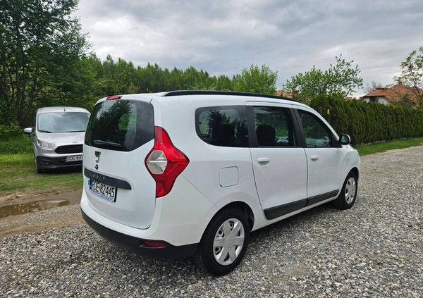 Dacia Lodgy cena 27900 przebieg: 175643, rok produkcji 2016 z Zielona Góra małe 781